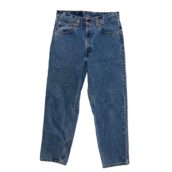 Levis Jeans Mens 33x30 Blue Denim 550 Tapered Leg Loose Fit Made In USA Vintage